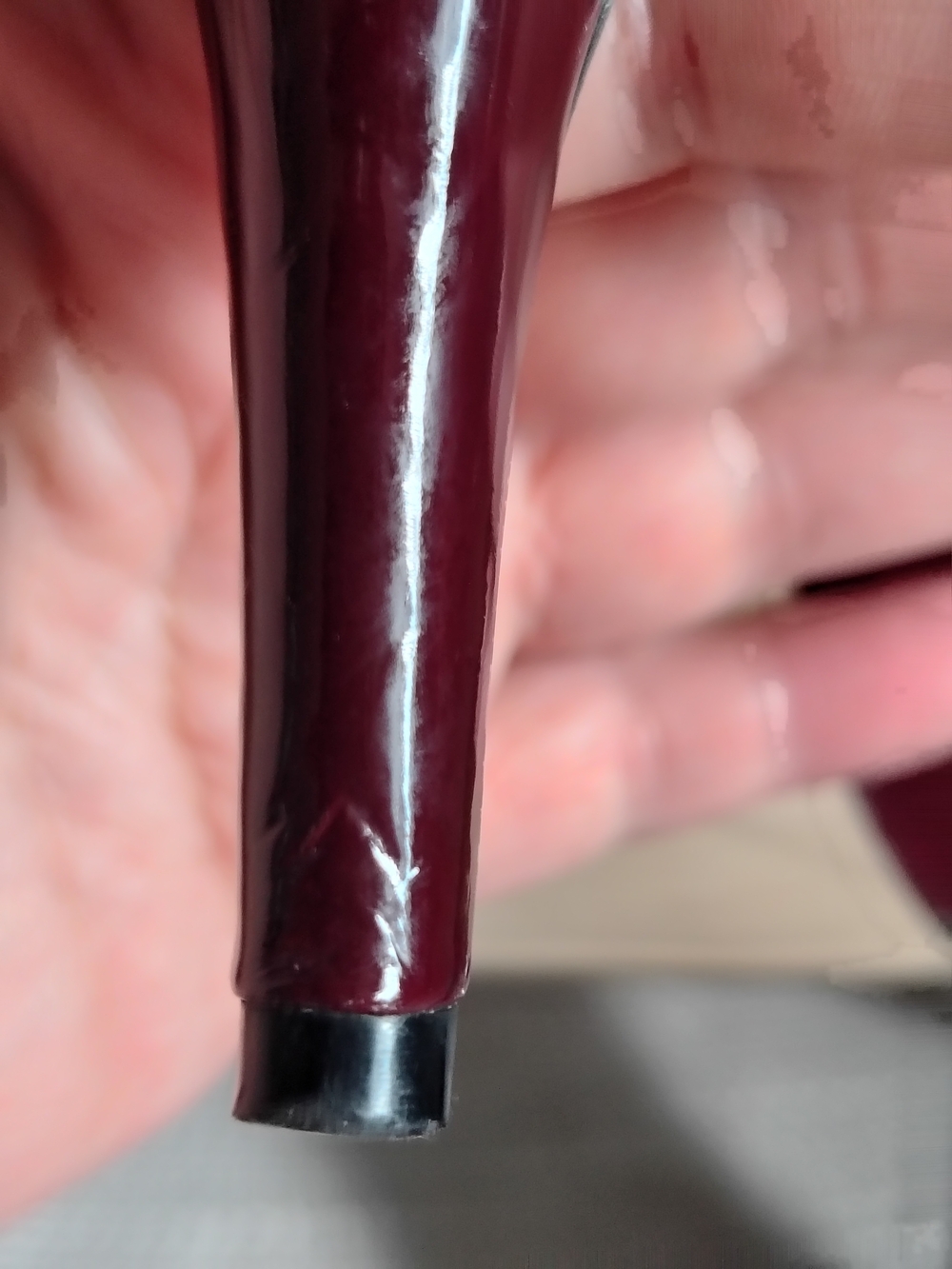 Madden Girl Getta Burgundy Patent Platform Pumps Women's Size 7 Office - Picture 9 of 15